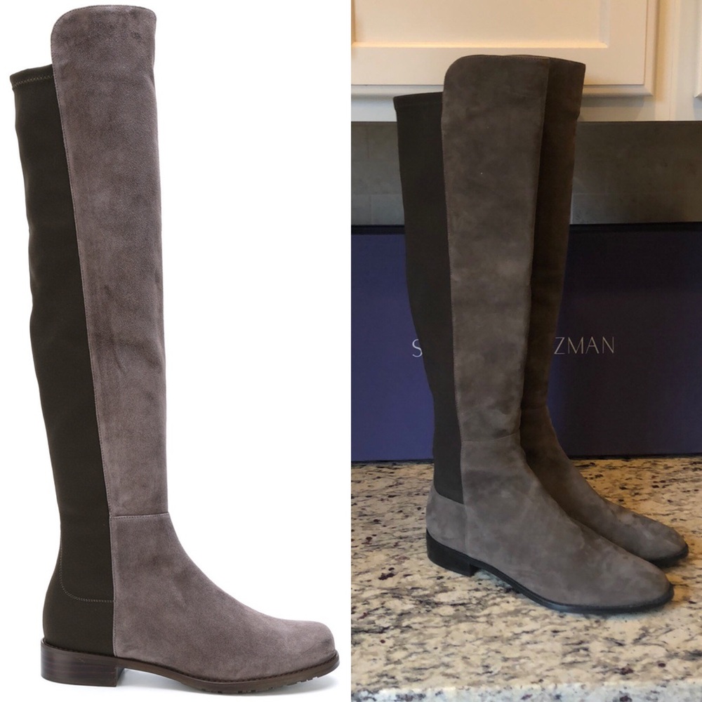 Stuart Weitzman Suede Grey Boots